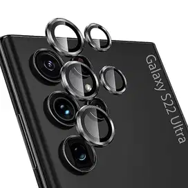 250313B S22 Ultra Metal Ring Camera Cover Protector Black Small Round