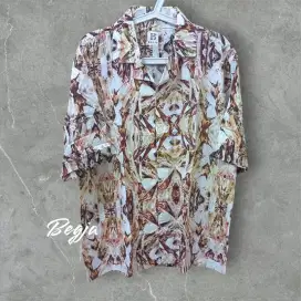 Kemeja Motif Pria Wanita Free Size