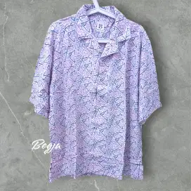Kemeja Motif Wanita Pria Free Size