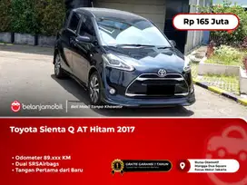 [ WARRANTY ] Toyota Sienta Q AT Hitam 2017 2018