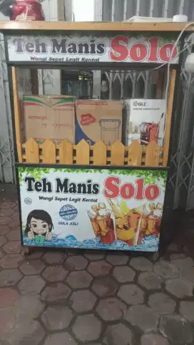 GEROBAK TEH SOLO BARU 2 BULAN DAGANG