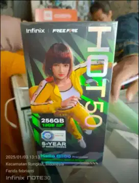 Infinix hot 50 6/256gb baru garansi resmi 1th bisa TT atau Kredit