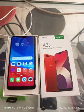 Oppo A3s 6/128gb bekas fullset normal bisa TT