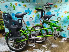 Sepeda Tandem Gandeng bisa dilipat