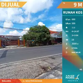 Dijual Rumah Kos Aktif Strategis di Jl Perusahaan Karanglo Malang