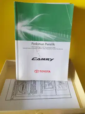 Manual book toyota camry 2012