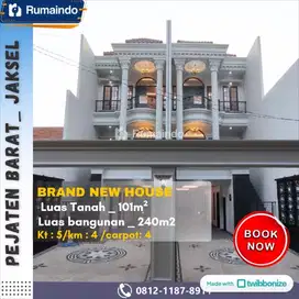 Dijual Murah Rumah Eropa Classic di Pejaten Barat Jakarta Selatan