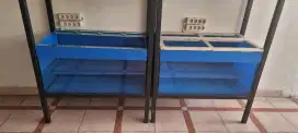 AQUARIUM baru 2 tingkat uk.100cm×50cm