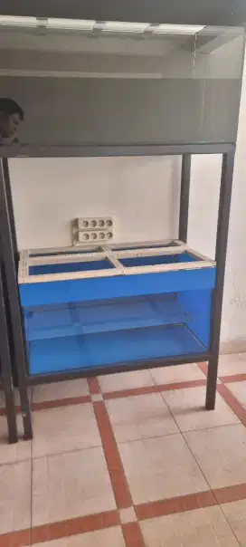AQUARIUM baru 2 tingkat uk.100cm×50cm