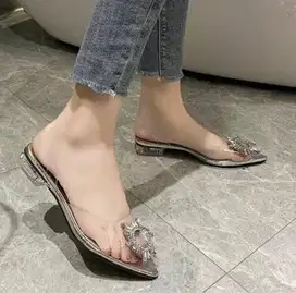 HEELS TRANSPARAN WANITA 3CM