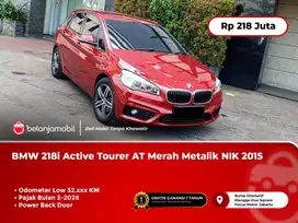[ LOW KM 32K ] BMW 218i 218 i Active Tourer AT Merah Metalik 2015/2016