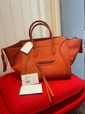 Celine luggage phantom handbag Dustbag card authentic