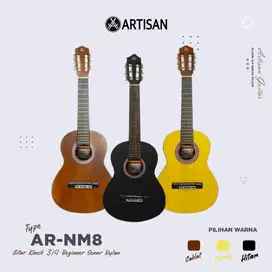 ARTISAN Gitar Klasik 3/4 Beginner AR - NM8 Senar Nylon Guitar