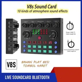 V8S Soundcard Live Broadcasting