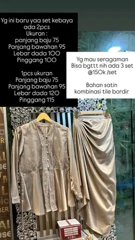 Semi kebaya set