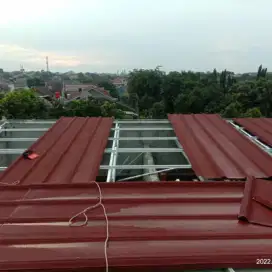 RENOVASI TUKANG PERBAIKAN ATAP BOCOR PASANG BAJA RINGAN PLAFON PVC GRC