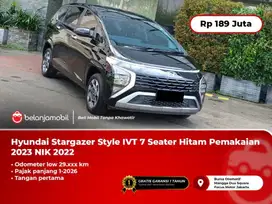 Hyundai Stargazer Style IVT 7 Seater Hitam 2022/2023