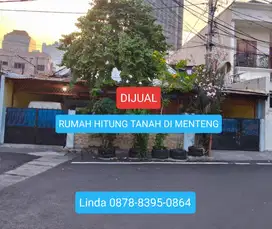 Rumah Hitung Tanah Di Menteng Murah Banget Bisa Buat Kantor,Kos Kosan