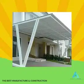 Pembuatan Kanopi Atap Alderon 10 MM