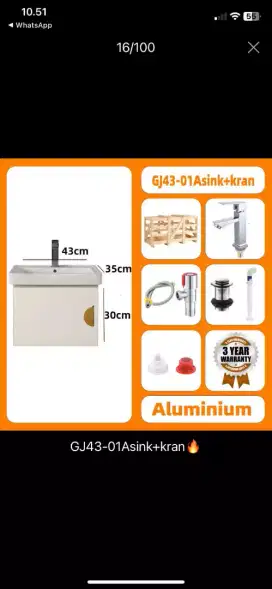 Wastafel kabinet
