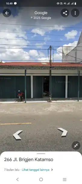 Disewakan ruko plong no dekat, listrik belum ada, jm 13,5x17,5m