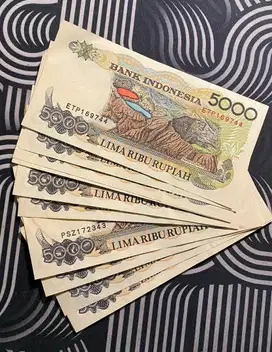 Dijual uang kuno Rp 5.000 an