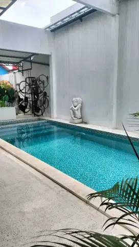 Rumah dengan kolam renang sangat asri dan nyaman widodomartani