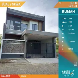 Rumah Modern Minimalis Baru Gress Dekat Binus Araya Malang(OLX573)