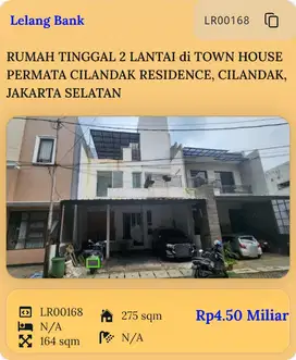 RUMAH 2 LANTAI , CILANDAK, JAKARTA SELATAN