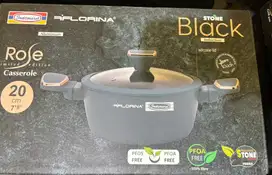 Florina Rose Casserole 20cm Stone Black