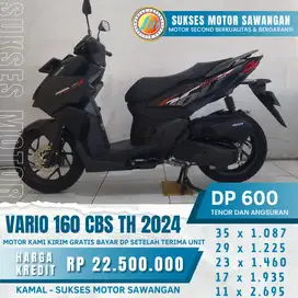 Wow mulus guys VARIO 160 CBS TH 2024 Bekas rasa baru KM low