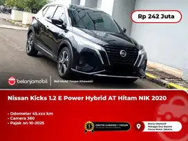 [ LOW KM ] Nissan Kicks 1.2 E Power Hybrid AT Hitam 2020/2021
