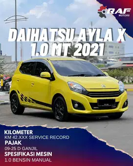 Daihatsu Ayla 1.0 X MT 2021 Manual Kuning