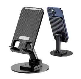 Stand holder HP/Tablet dgn Rotasi 360 dan dasar Metal yg Multifungsi.