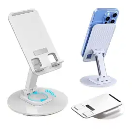 Stand holder HP/Tablet dgn Rotasi 360 dan dasar Metal yg Multifungsi.