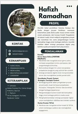 Cari Job sesuai CV dan deskripsi