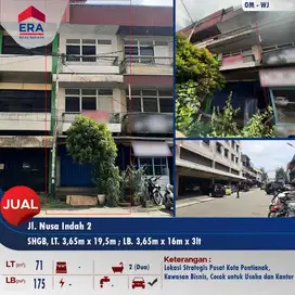 Dijual ruko Jl. Nusa Indah II - berada di pusat bisnis