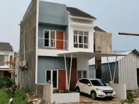 Rumah bebas banjir di cibubur dekat pintu TOL tanpa bi checking