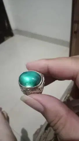 Cincin Batu Bacan Coklat Doko Majiko Kristal