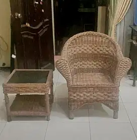 Kursi Dan meja rotan