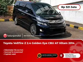 [ LOW KM ] Toyota Vellfire Z 2.4 Golden Eye CBU AT Hitam 2014/2015