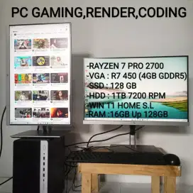 Komputer gaming render coding editing