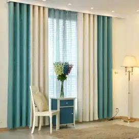 Pasang gordyn gorden murah vertikal roll blind jasa wallpaper dinding