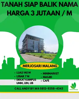 Promo Desember Deal, Tanah Siap Balik Nama Akses Mobil