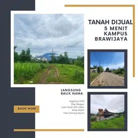 Diual cepat tanah 5 menit dari Universitas Brawijaya