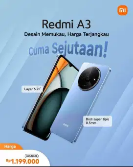 XIAOMI REDMI A3 4/128 NEW GARANSI RESMI‼️