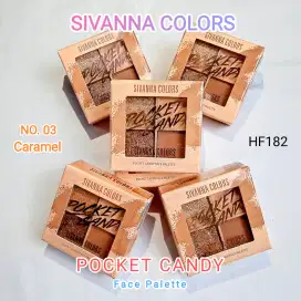 Sivanna Colors HF182
Pocket Candy Face Palette
No.03 Caramel