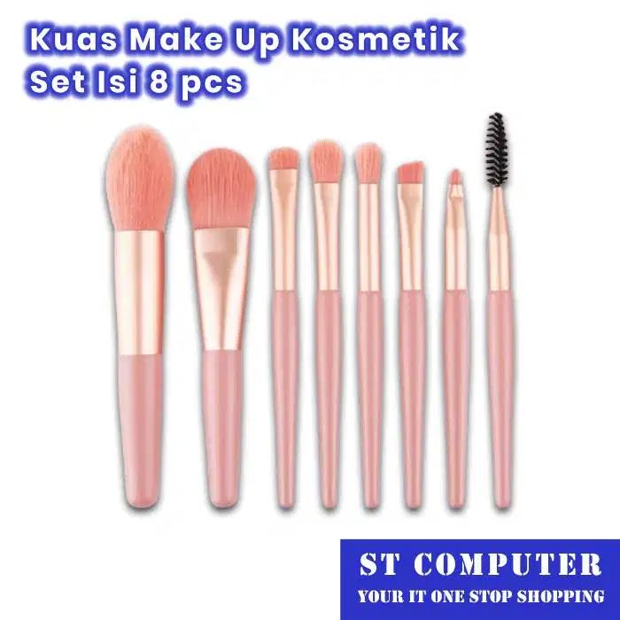 Kuas Make Up Kosmetik Set Isi 8 pcs
