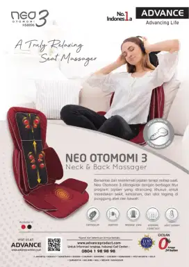 Kursi Pijat Relaksasi Portable Advance Neo Otomomi