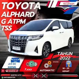 Toyota Alphard G ATPM TSS 2.5 At 2022 Bensin